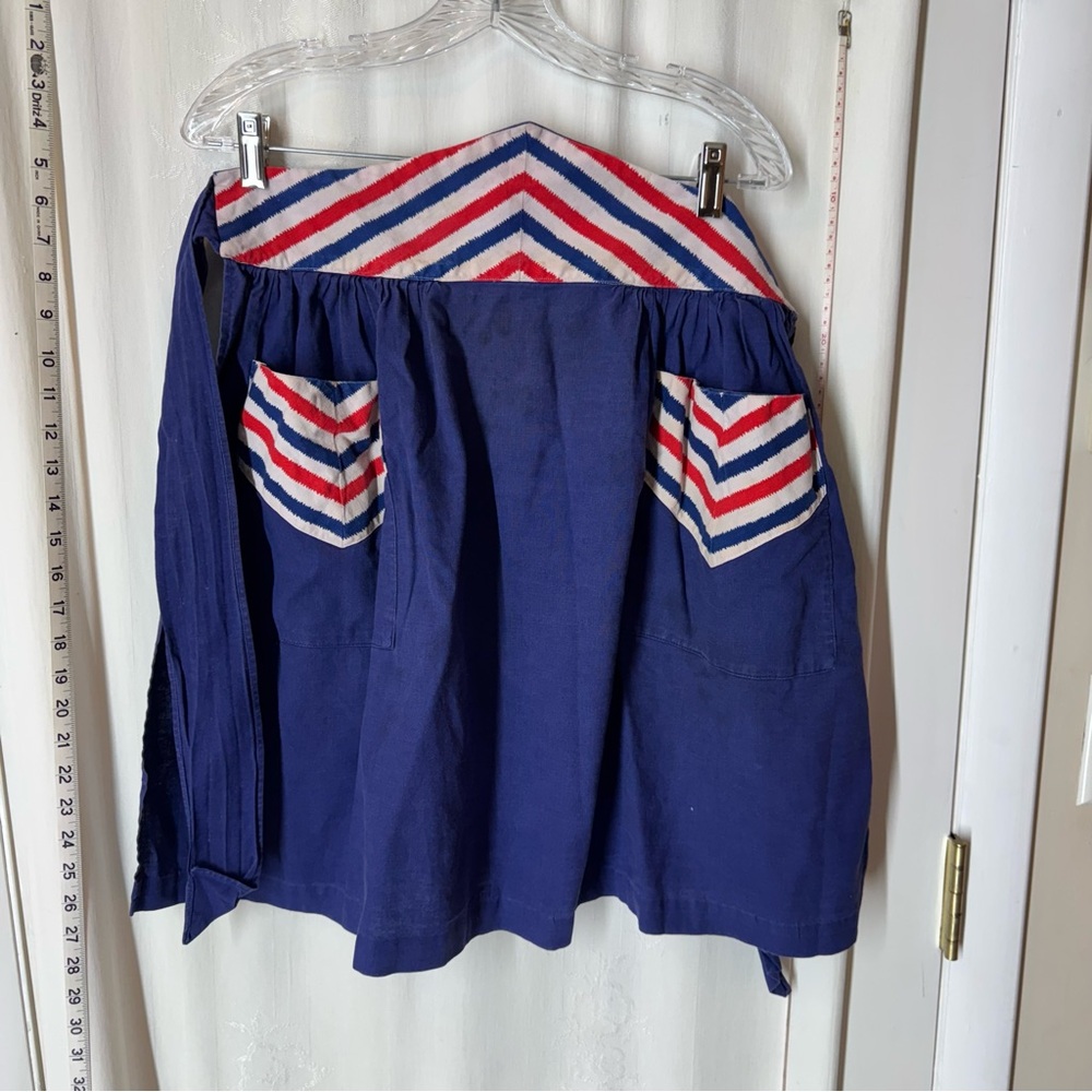 Vintage Gingham Girl Half Apron